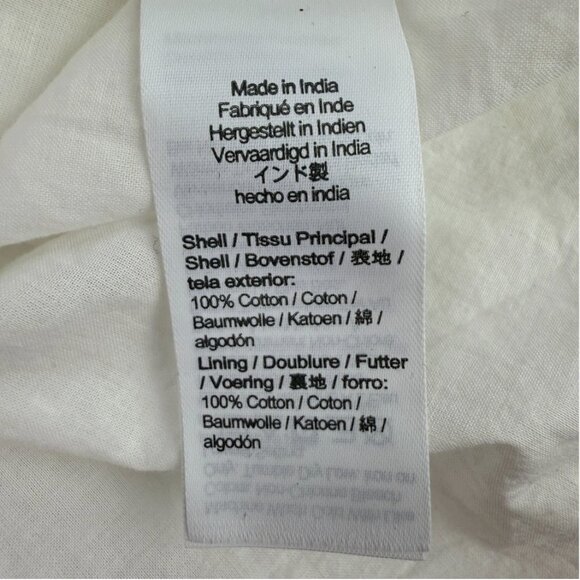 J. Crew Factory‎ Eyelet Midi Dress Puff Sleeve Boho Summer Graduation Coastal - Picture 11 of 16